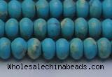 CDE2642 15.5 inches 8*12mm rondelle dyed sea sediment jasper beads