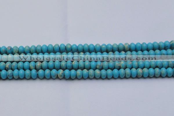 CDE2643 15.5 inches 10*14mm rondelle dyed sea sediment jasper beads