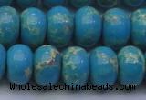 CDE2655 15.5 inches 15*20mm rondelle dyed sea sediment jasper beads