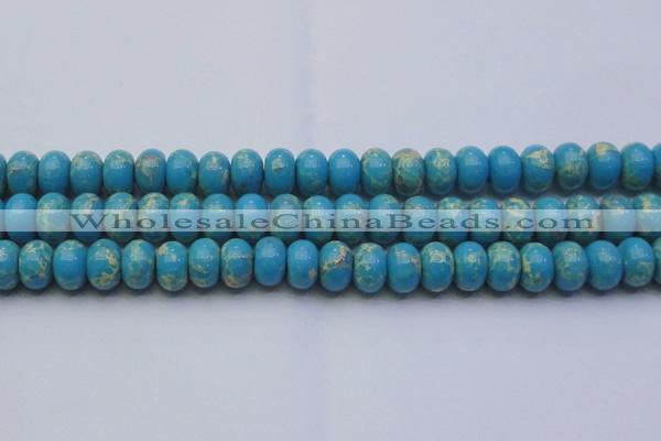 CDE2655 15.5 inches 15*20mm rondelle dyed sea sediment jasper beads