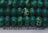 CDE2676 15.5 inches 12*16mm rondelle dyed sea sediment jasper beads