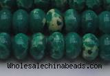 CDE2678 15.5 inches 15*20mm rondelle dyed sea sediment jasper beads