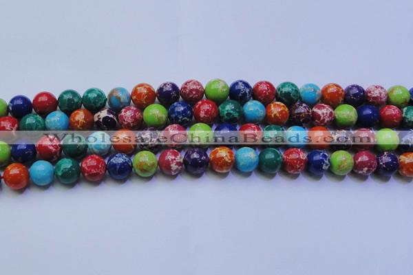 CDE2692 15.5 inches 12mm round dyed sea sediment jasper beads