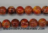 CDE493 15.5 inches 10mm round dyed sea sediment jasper beads