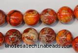 CDE494 15.5 inches 12mm round dyed sea sediment jasper beads