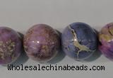 CDE698 15.5 inches 18mm round dyed sea sediment jasper beads