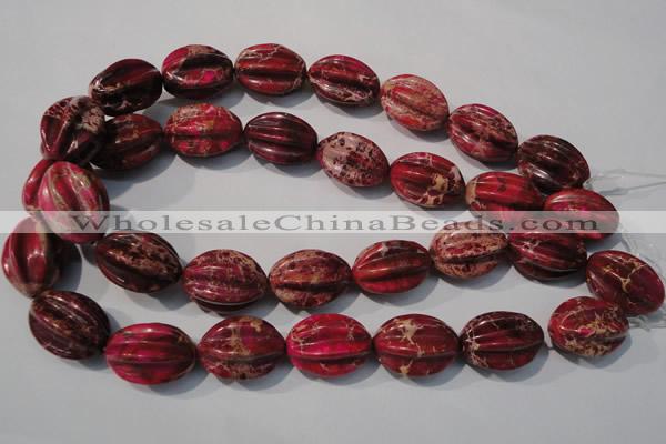 CDE769 15.5 inches 18*25mm star fruit shaped dyed sea sediment jasper beads