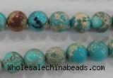 CDE803 15.5 inches 10mm round dyed sea sediment jasper beads wholesale