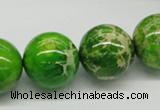 CDE84 15.5 inches 18mm round dyed sea sediment jasper beads