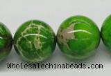 CDE85 15.5 inches 20mm round dyed sea sediment jasper beads