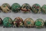 CDE854 15.5 inches 12mm round dyed sea sediment jasper beads wholesale