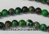 CDE956 15.5 inches 8mm round dyed sea sediment jasper beads