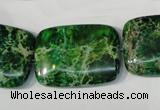 CDE975 15.5 inches 22*30mm rectangle dyed sea sediment jasper beads