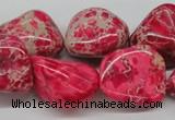 CDI27 16 inches 20*25mm nuggets dyed imperial jasper beads wholesale