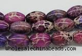 CDI31 16 inches 10*14mm rice dyed imperial jasper beads wholesale