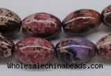 CDI32 16 inches 13*18mm rice dyed imperial jasper beads wholesale