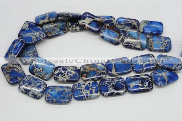 CDI57 16 inches 22*30mm rectangle dyed imperial jasper beads wholesale