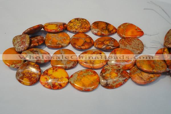 CDI580 15.5 inches 20*25mm - 28*35mm freeform dyed imperial jasper beads