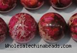 CDI764 15.5 inches 20mm round dyed imperial jasper beads