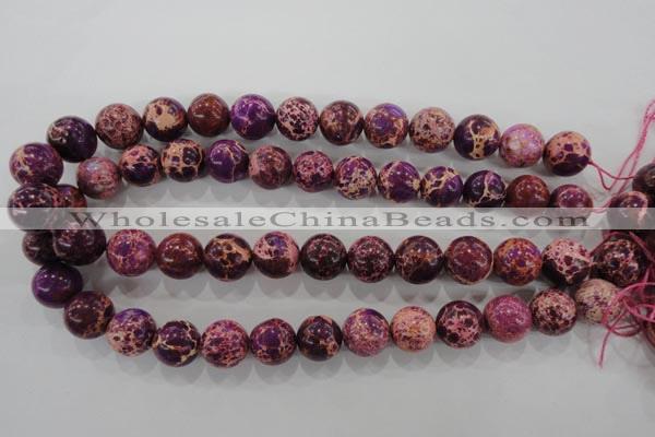 CDI835 15.5 inches 14mm round dyed imperial jasper beads wholesale