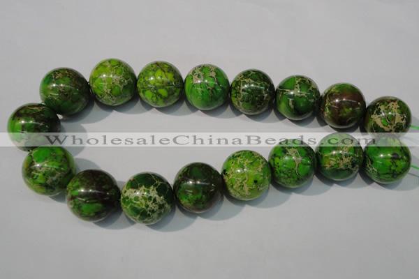 CDI925 15.5 inches 24mm round dyed imperial jasper beads