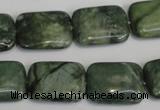 CDJ32 15.5 inches 15*20mm rectangle Canadian jade beads wholesale