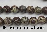 CDM04 15.5 inches 10mm round African dalmatian jasper beads