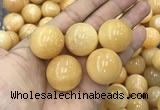 CDN07 25mm round yellow jade decorations wholesale