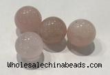 CDN1001 20mm round rose quartz decorations wholesale