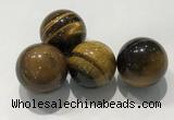 CDN1015 25mm round yellow tiger eye decorations wholesale