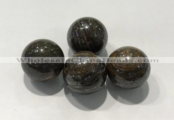 CDN1019 25mm round bronzite decorations wholesale