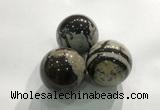 CDN1140 30mm round jasper decorations wholesale