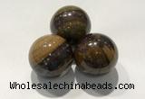 CDN1164 30mm round jasper decorations wholesale