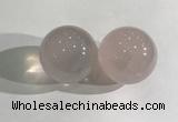 CDN1175 35mm round rose quartz decorations wholesale