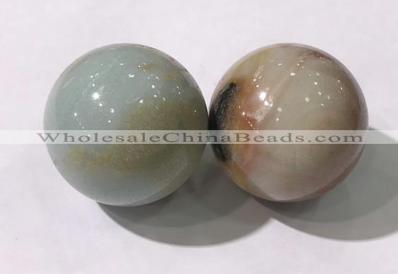 CDN1253 40mm round amazonite decorations wholesale