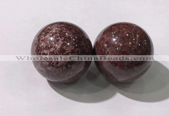 CDN1310 40mm round jasper decorations wholesale