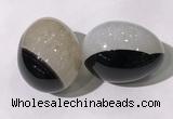 CDN1365 35*45mm egg-shaped druzy agate decorations wholesale