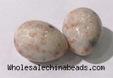 CDN1371 35*45mm egg-shaped golden sunstone decorations wholesale