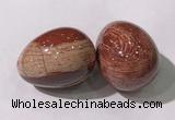 CDN1396 35*45mm egg-shaped brecciated jasper decorations wholesale