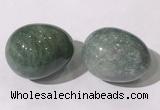 CDN1410 35*45mm egg-shaped green biotite decorations wholesale