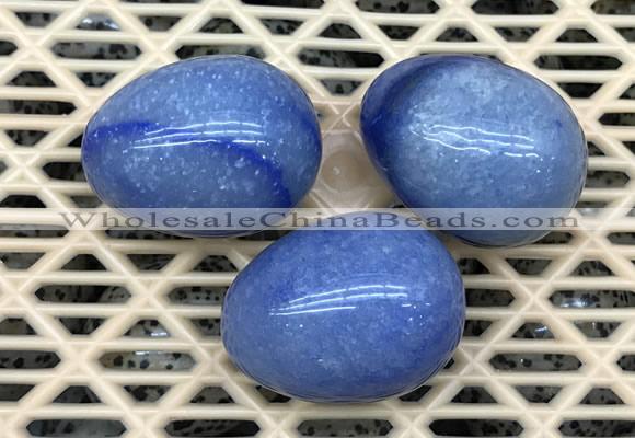 CDN321 30*40mm egg-shaped blue aventurine decorations wholesale