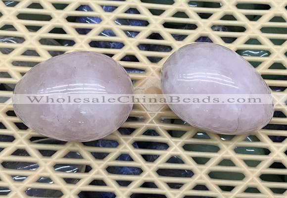 CDN330 35*50mm egg-shaped rose quartz decorations wholesale