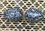 CDN348 35*50mm egg-shaped snowflake obsidian decorations wholesale