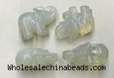 CDN381 20*40*30mm elephant rose quartz decorations wholesale