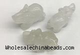 CDN402 25*50*35mm elephant white jade decorations wholesale