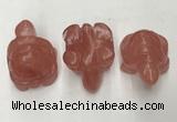 CDN433 28*45*22mm turtle cherry quartz decorations wholesale