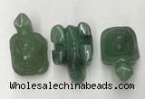 CDN437 28*45*22mm turtle green aventurine decorations wholesale