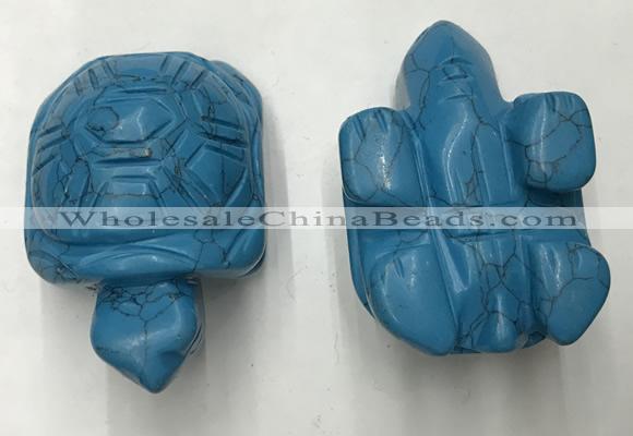 CDN455 38*55*28mm turtle imitation turquoise decorations wholesale