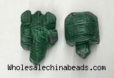 CDN463 38*55*28mm turtle imitation malachite decorations wholesale