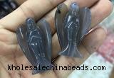 CDN474 30*40mm angel grey agate decorations wholesale